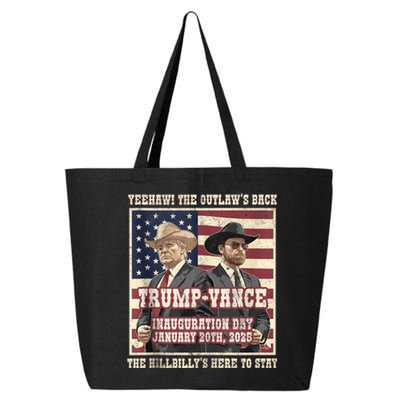 Winner Trump Vance 2024 Outlaw Hillbily Inauguration 25L Jumbo Tote