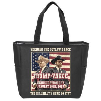 Winner Trump Vance 2024 Outlaw Hillbily Inauguration Zip Tote Bag