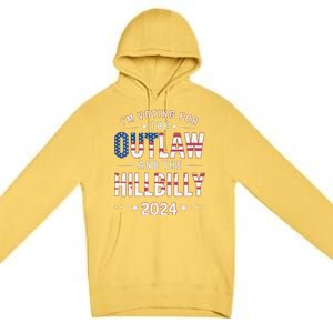 Women Trump Vance 2024 Im Voting For The Outlaw And The Hillbilly Gift Premium Pullover Hoodie