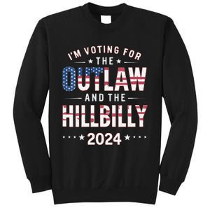 Women Trump Vance 2024 Im Voting For The Outlaw And The Hillbilly Gift Sweatshirt