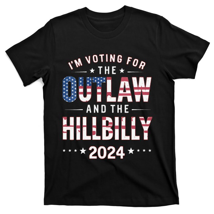 Women Trump Vance 2024 Im Voting For The Outlaw And The Hillbilly Gift T-Shirt