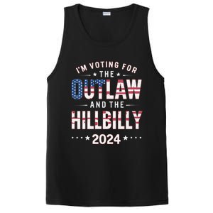 Women Trump Vance 2024 Im Voting For The Outlaw And The Hillbilly Gift PosiCharge Competitor Tank