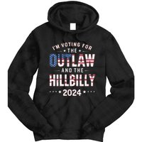 Women Trump Vance 2024 Im Voting For The Outlaw And The Hillbilly Gift Tie Dye Hoodie