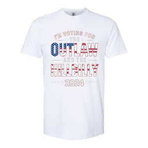 Women Trump Vance 2024 Im Voting For The Outlaw And The Hillbilly Gift Softstyle CVC T-Shirt