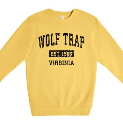 Wolf Trap Virginia Va Vintage Sports Premium Crewneck Sweatshirt