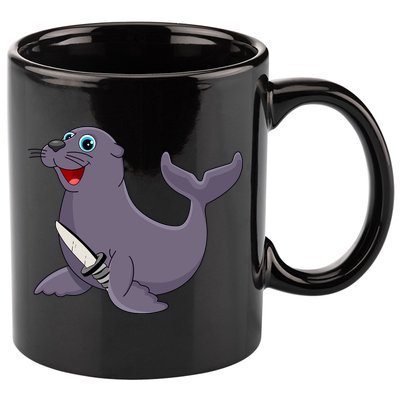 Wally The Walrus 11oz C Handle Ceramic Mug
