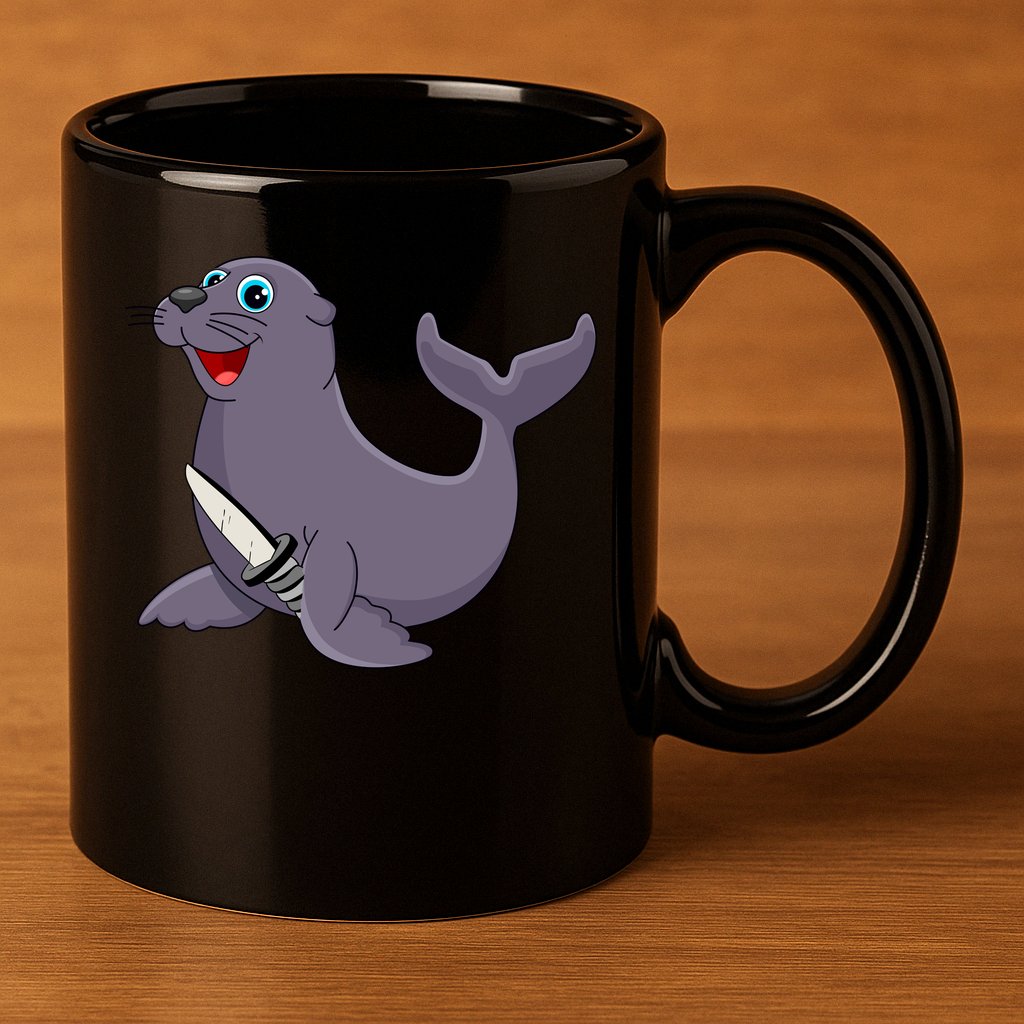 Wally The Walrus 11oz C Handle Ceramic Mug