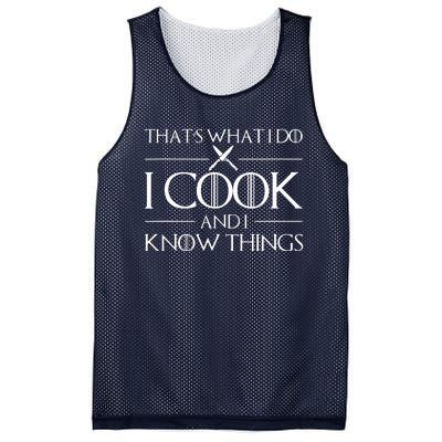 Women Thats What I Do I Cook And I Know Things Chef Mesh Reversible Basketball Jersey Tank