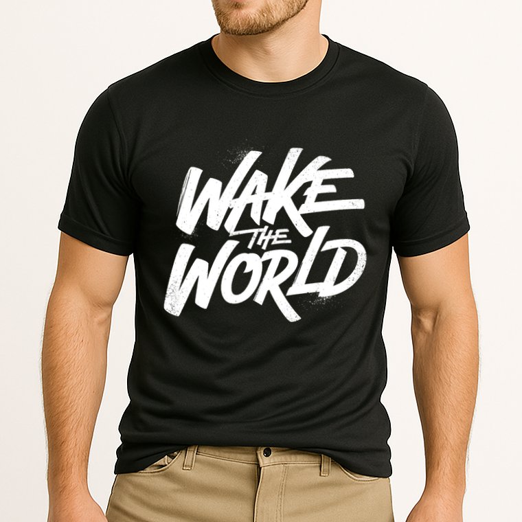Wake The World Cooling Performance Crew T-Shirt