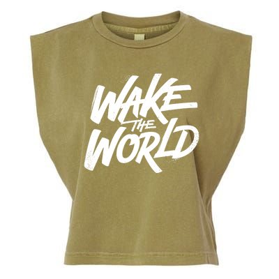 Wake The World Garment-Dyed Women's Muscle Tee