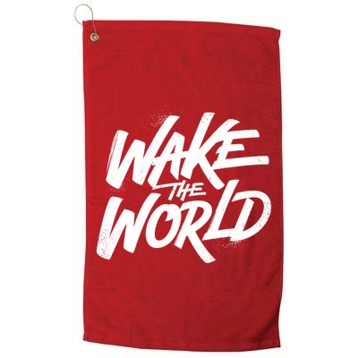 Wake The World Golf Towel