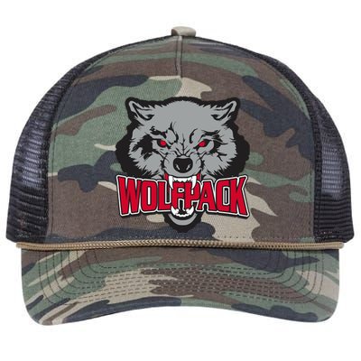 Wolfpack Team Retro Rope Trucker Hat Cap