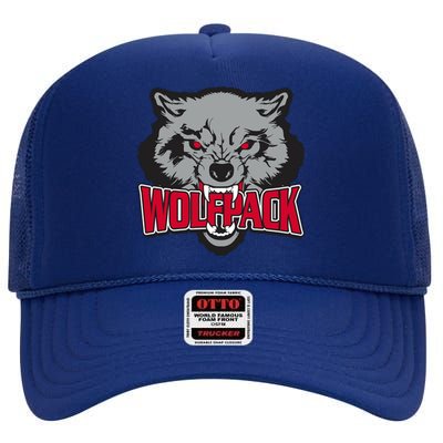 Wolfpack Team High Crown Mesh Back Trucker Hat