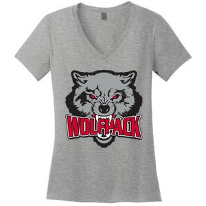 Wolfpack Team Women's V-Neck T-Shirt