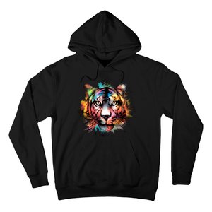 Watercolor Tiger Hoodie