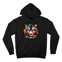 Watercolor Tiger Hoodie