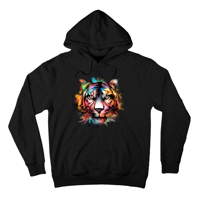 Watercolor Tiger Hoodie