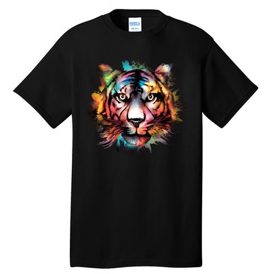 Watercolor Tiger Tall T-Shirt