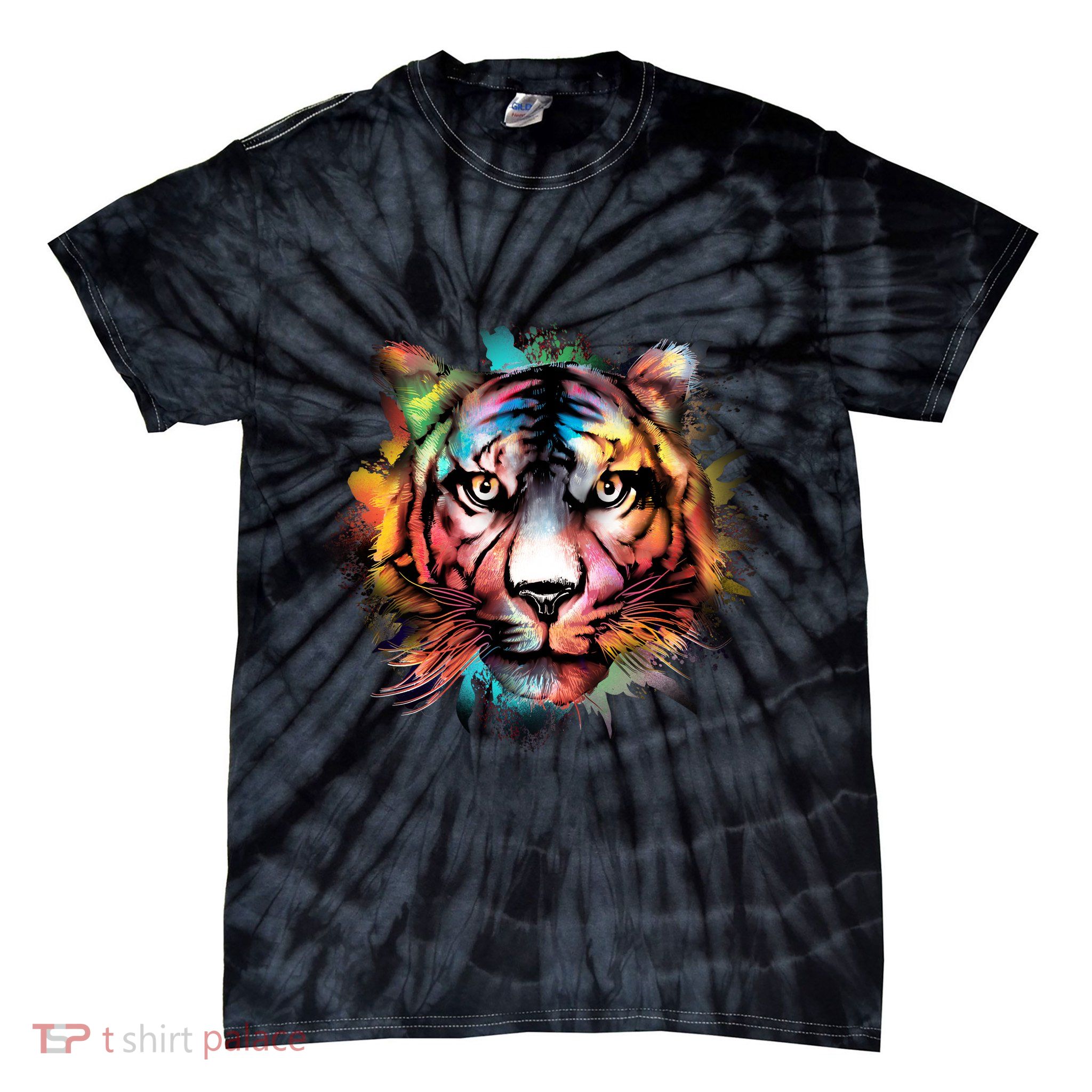 Watercolor Tiger Tie-Dye T-Shirt