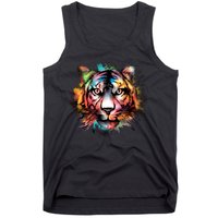 Watercolor Tiger Tank Top