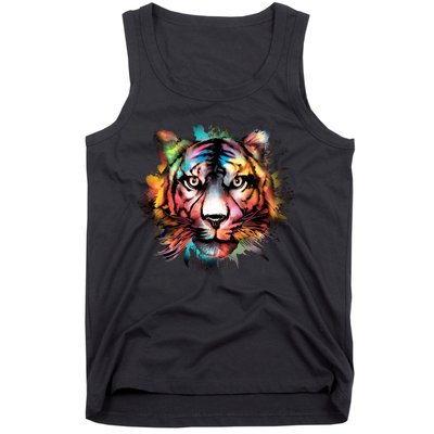 Watercolor Tiger Tank Top