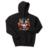 Watercolor Tiger Kids Hoodie