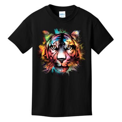 Watercolor Tiger Kids T-Shirt