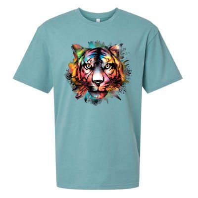 Watercolor Tiger Sueded Cloud Jersey T-Shirt