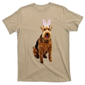 Welsh Terrier Wearing Easter Bunny Ears Dog T-Shirt