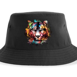 Watercolor Tiger Sustainable Bucket Hat