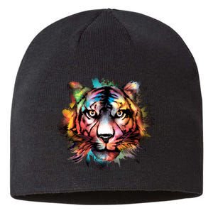 Watercolor Tiger Sustainable Beanie