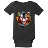 Watercolor Tiger Baby Bodysuit