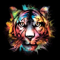 Watercolor Tiger Baby Bodysuit