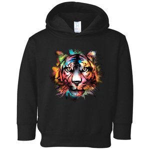 Watercolor Tiger Toddler Hoodie