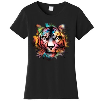 Watercolor Tiger Women's T-Shirt