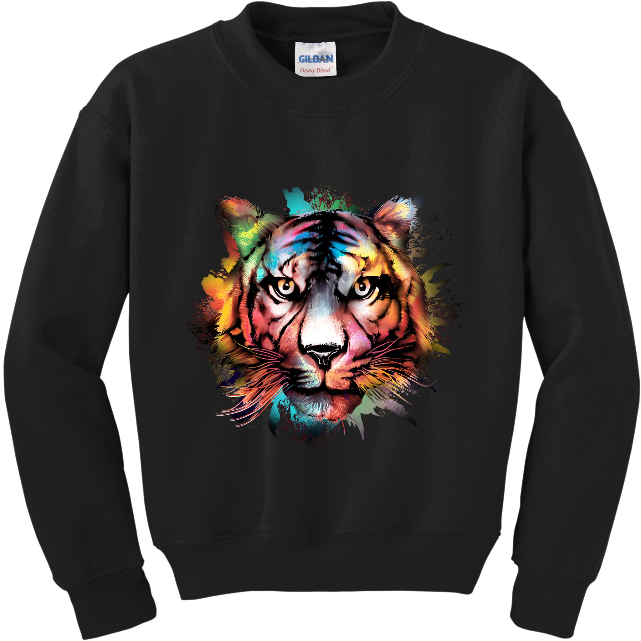Watercolor Tiger Kids Sweatshirt