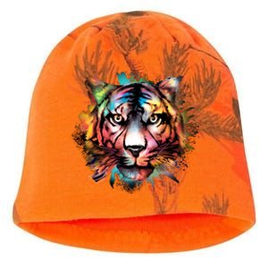 Watercolor Tiger Kati - Camo Knit Beanie