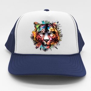 Watercolor Tiger Trucker Hat