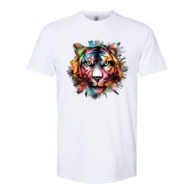 Watercolor Tiger Softstyle® CVC T-Shirt