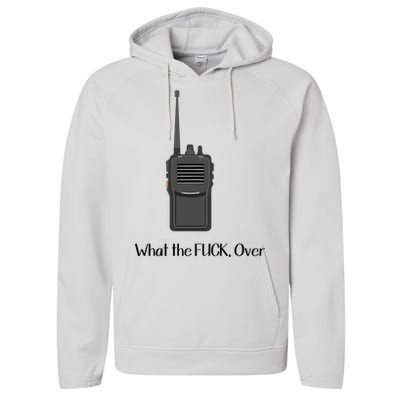 Walkie Talkie What The Fuck Over Performance Fleece Hoodie