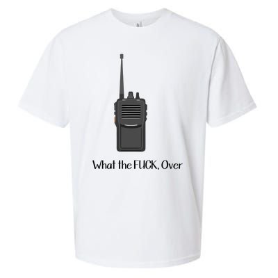 Walkie Talkie What The Fuck Over Sueded Cloud Jersey T-Shirt