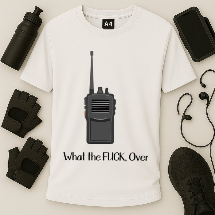 Walkie Talkie What The Fuck Over Cooling Performance Crew T-Shirt