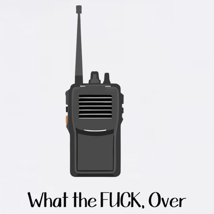 Walkie Talkie What The Fuck Over Flatbill Hat