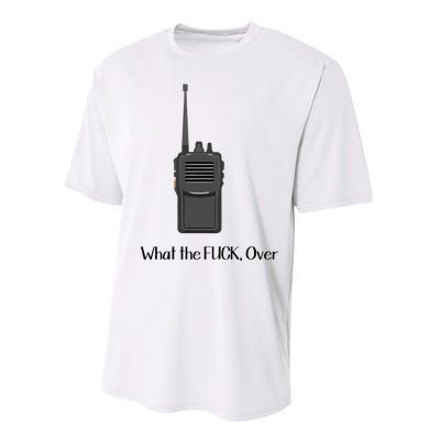 Walkie Talkie What The Fuck Over Performance Sprint T-Shirt