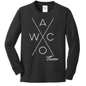 Waco Texas Waco Road Trip Visit Waco Texas Kids Long Sleeve Shirt