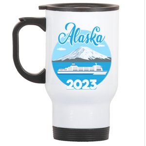 Were Trouble When Were Cruising Together Alaskan Cruise Cute Gift Stainless Steel Travel Mug