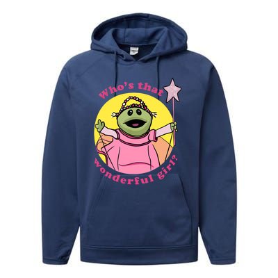 WhoS That Wonderful Girl Performance Fleece Hoodie