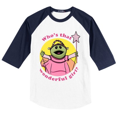 WhoS That Wonderful Girl Baseball Sleeve Shirt