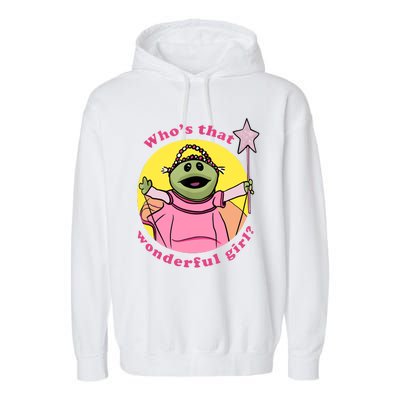 WhoS That Wonderful Girl Garment-Dyed Fleece Hoodie