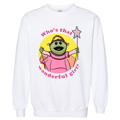 WhoS That Wonderful Girl Garment-Dyed Sweatshirt